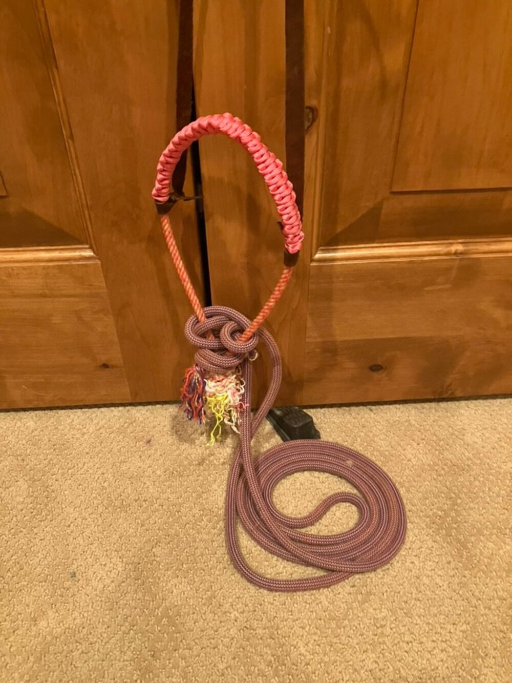 Pink Loping Hackamore With Loop Reins - Picture 3 of 3